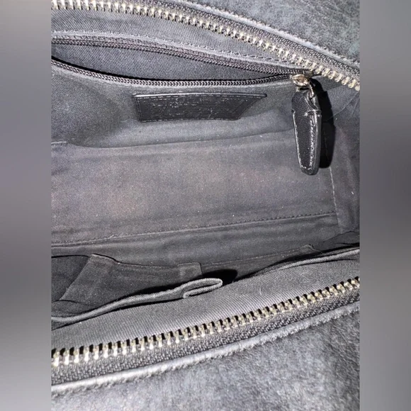 Coach Mini Riley Satchel Black Pebbled Leather Crossbody Bag 27923 - Picture 13 of 16